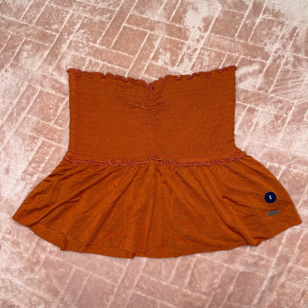Hollister Tube Top. size small. color burnt orange